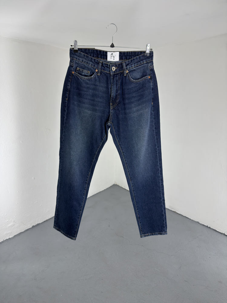 Boyfriend Koyu Mavi Jean
