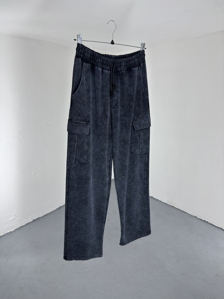 Kargo Cep Yıkamalı Baggy Eşofman