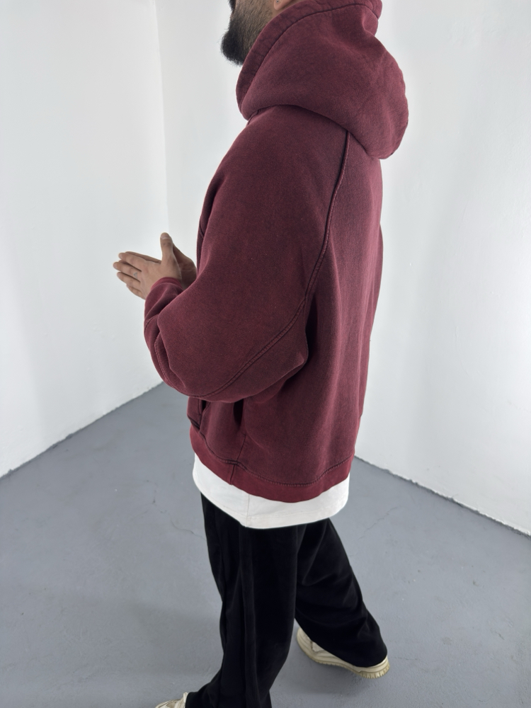 BoxyFit Yıkamalı Hoodie