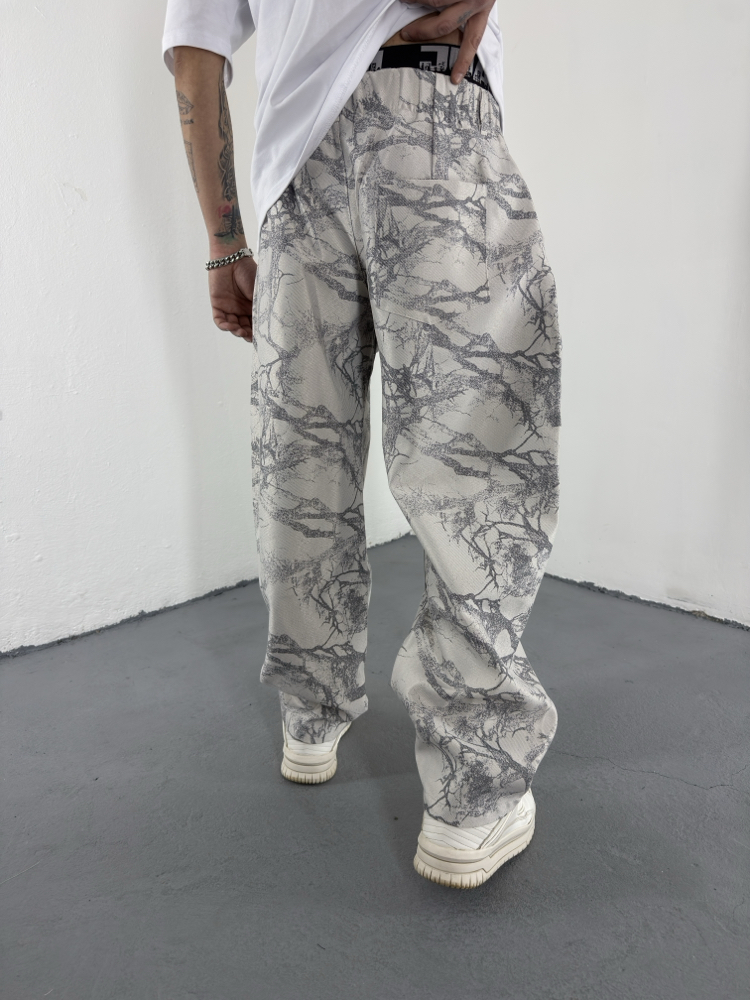 Deadwood Pattern Wide Leg Pant
