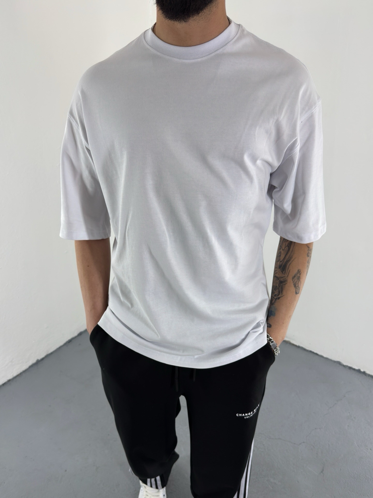 Basic OverSize T-Shirt beyaz