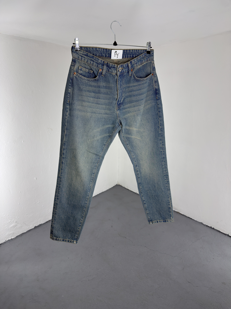 Boyfriend Yıkamalı Petrol Yeşili Jean
