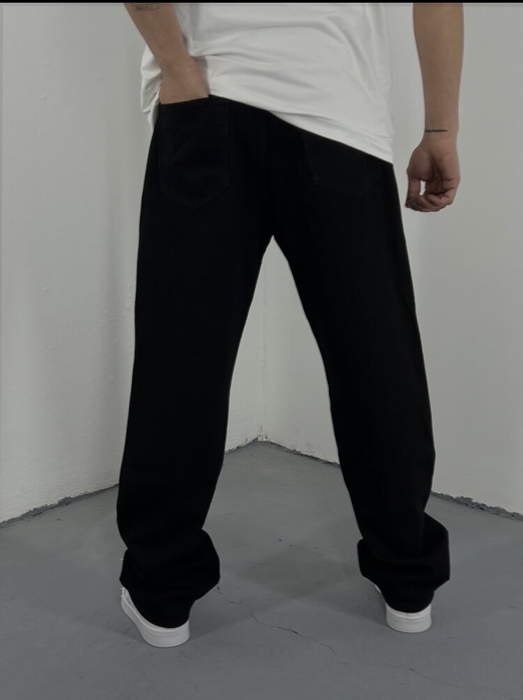 Dark Black Baggy Jean