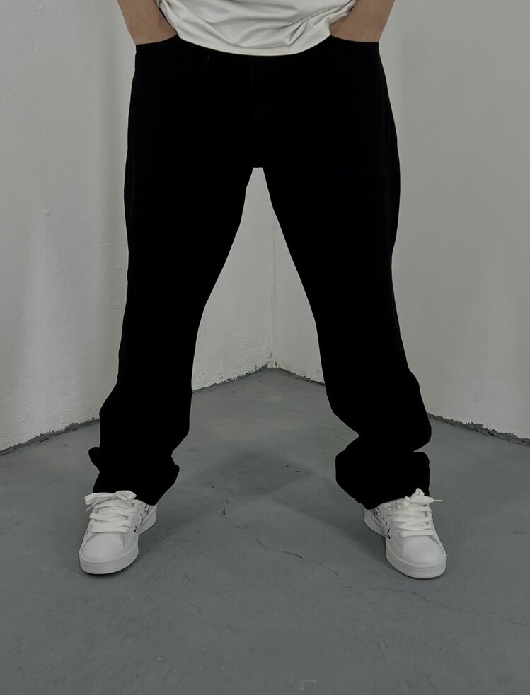 Dark Black Baggy Jean