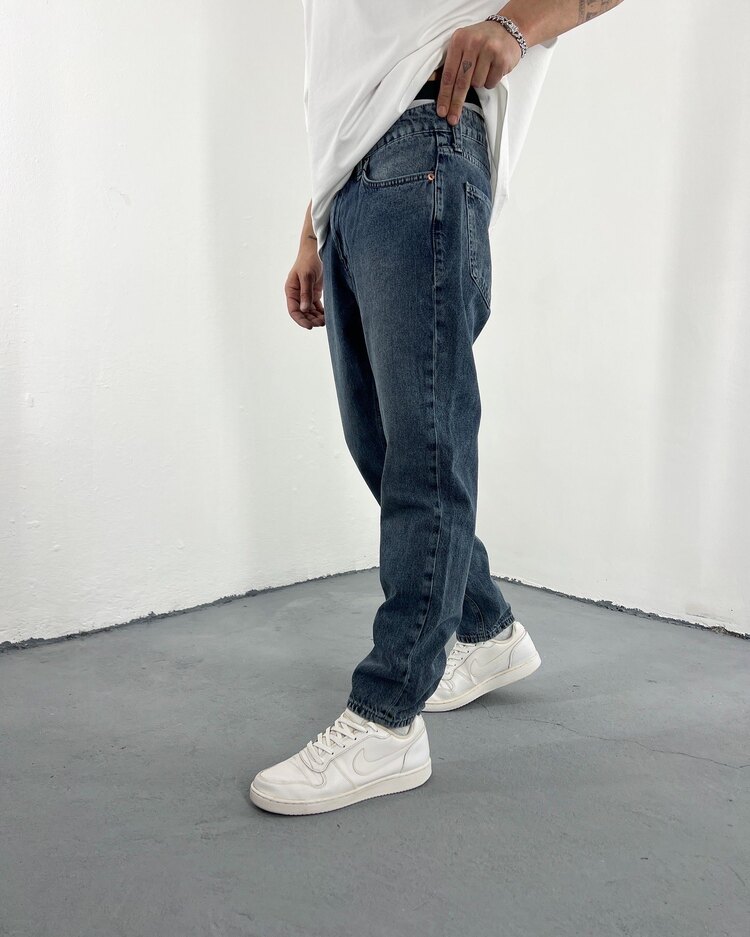 Boyfriend Jean mavi
