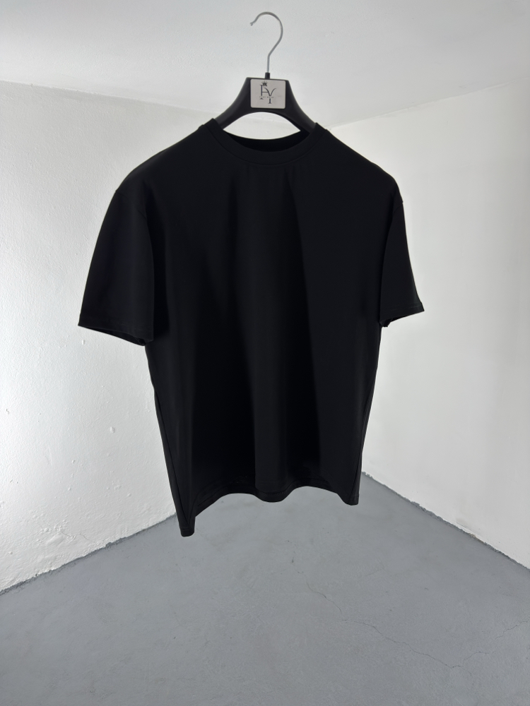 Boxy Fit Basic Tshirt siyah