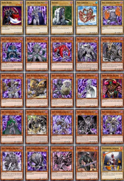 Yu-gi-oh Duel Monster Dark World Türkçe Açıklamalı Destesi