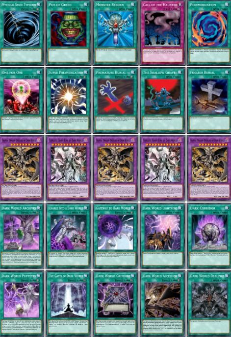 Yu-gi-oh Duel Monster Dark World Türkçe Açıklamalı Destesi