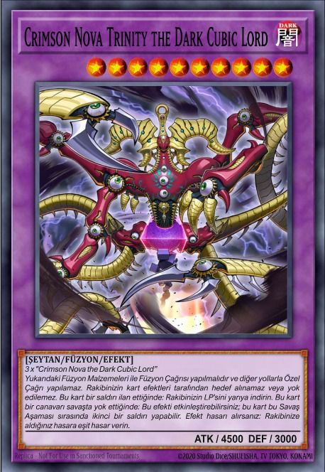 Yu-gi-oh The Dark Side Of Dimensions Aigami Cubic Türkçe Açıklamalı Destesi
