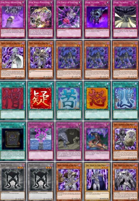 Yu-gi-oh Duel Monster Dark World Türkçe Açıklamalı Destesi