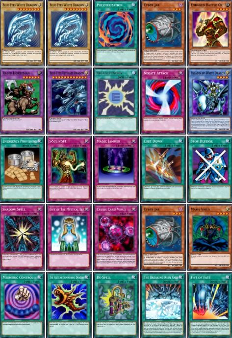 Yu-gi-oh Duel Monster SETO KAİBA Tam Set Türkçe Açıklamalı Destesi