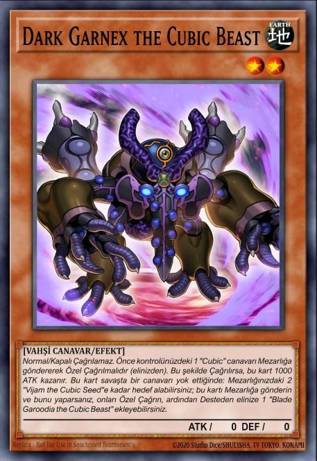 Yu-gi-oh The Dark Side Of Dimensions Aigami Cubic Türkçe Açıklamalı Destesi