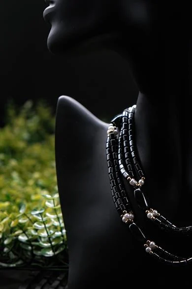 Hematit Doğal Taş Elegance Kolye