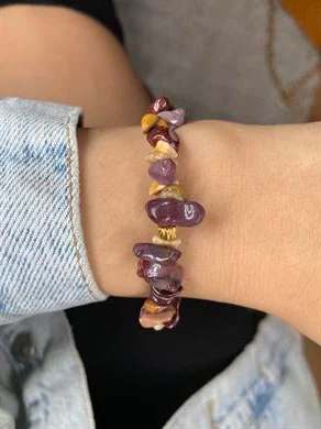 Mokait Jasper Doğal Taş Bileklik