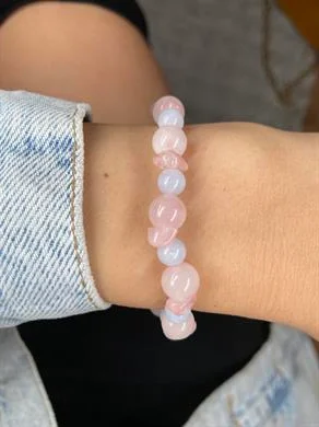 Pembe Kuvars Bileklik