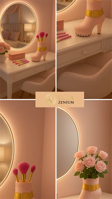 Golden Heel – Feminen Ayakkabı Vazo/Fırçalık 