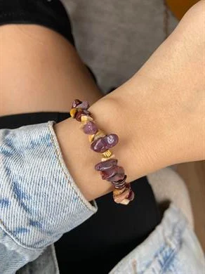 Mokait Jasper Doğal Taş Bileklik