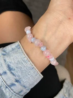 Pembe Kuvars Bileklik