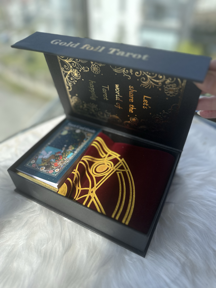 Gold foil tarot seti