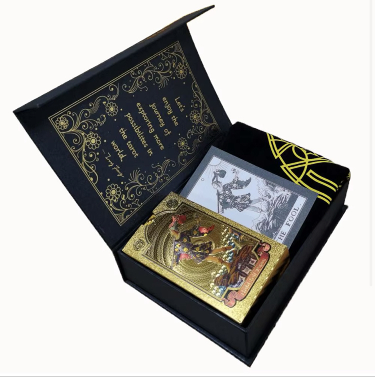 Gold foil tarot seti