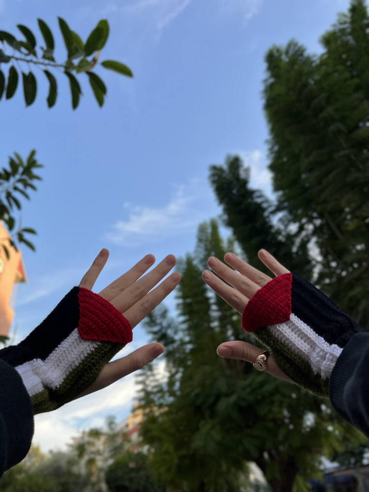 Filistin bayrağı eldiveni 
