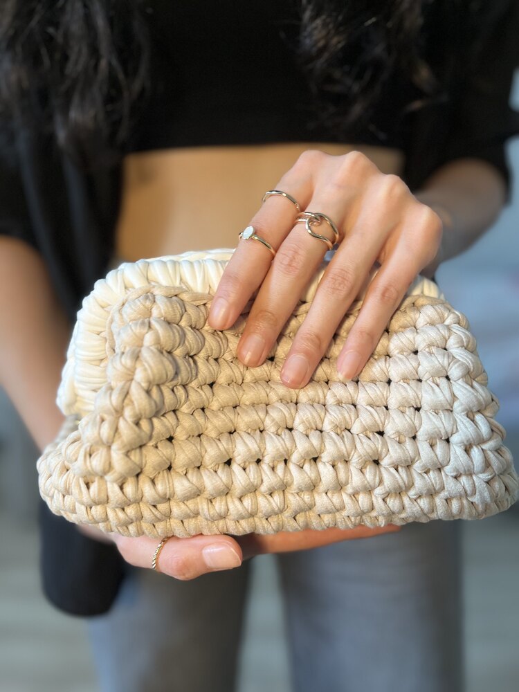 Clutch crochet bag