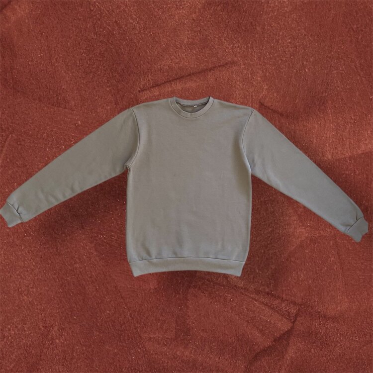 Toprak Basic 3 İplik Şardonlu Eşofman Üstü  – Unisex & %100 Pamuk