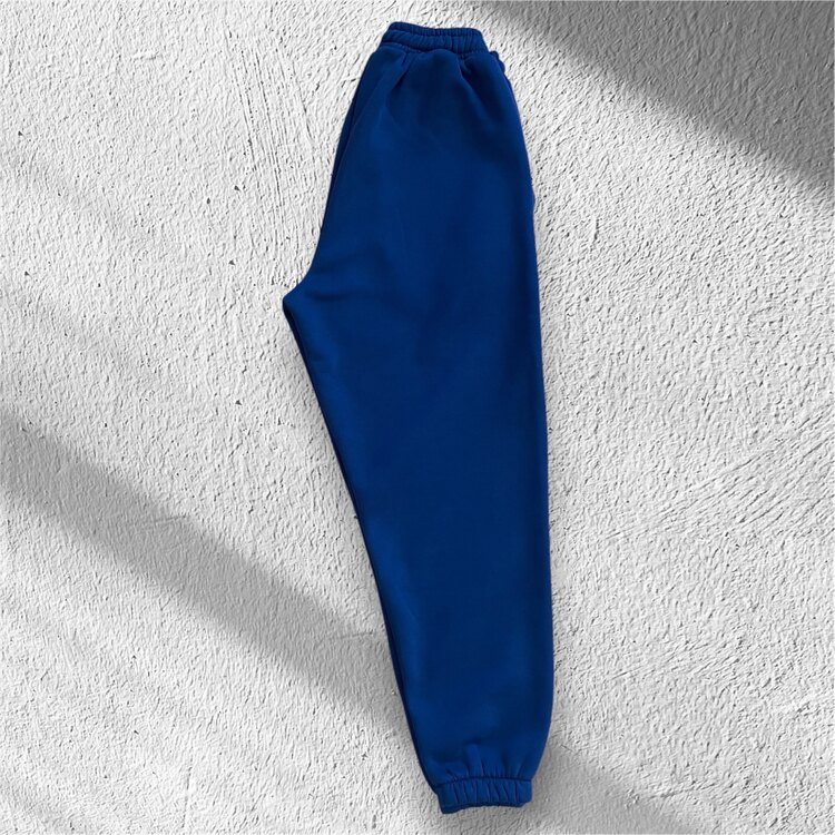 Lacivert Basic 3 İplik Şardonlu Eşofman Altı – Unisex & %100 Pamuk