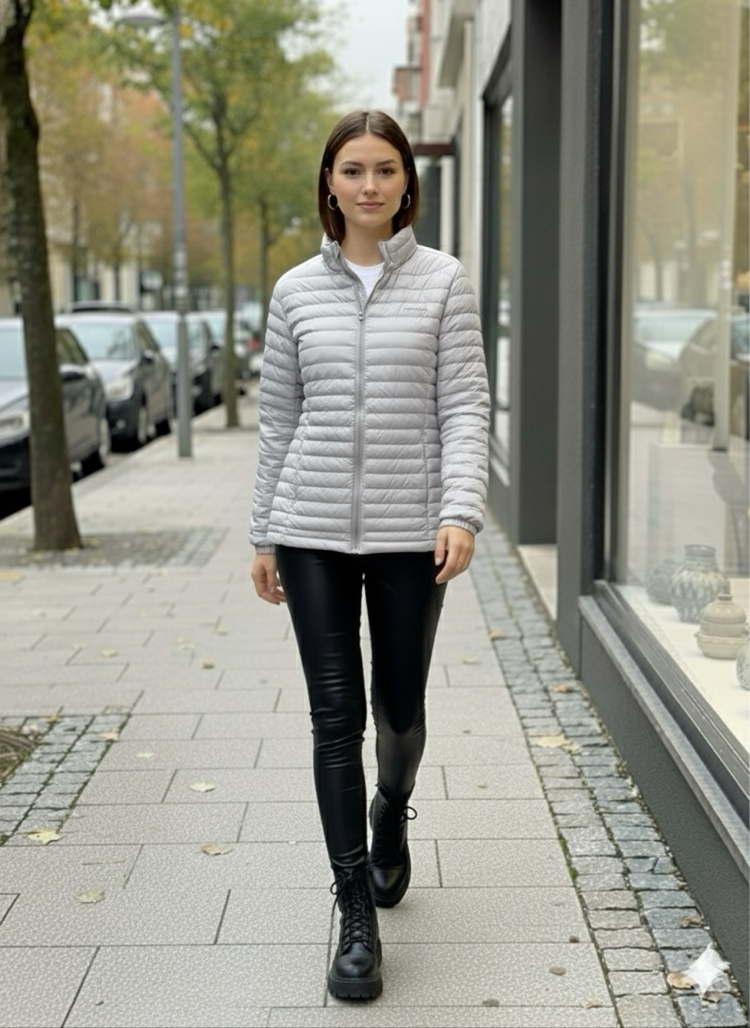 Lumberjack Gri Fermuarlı Cepli Mont