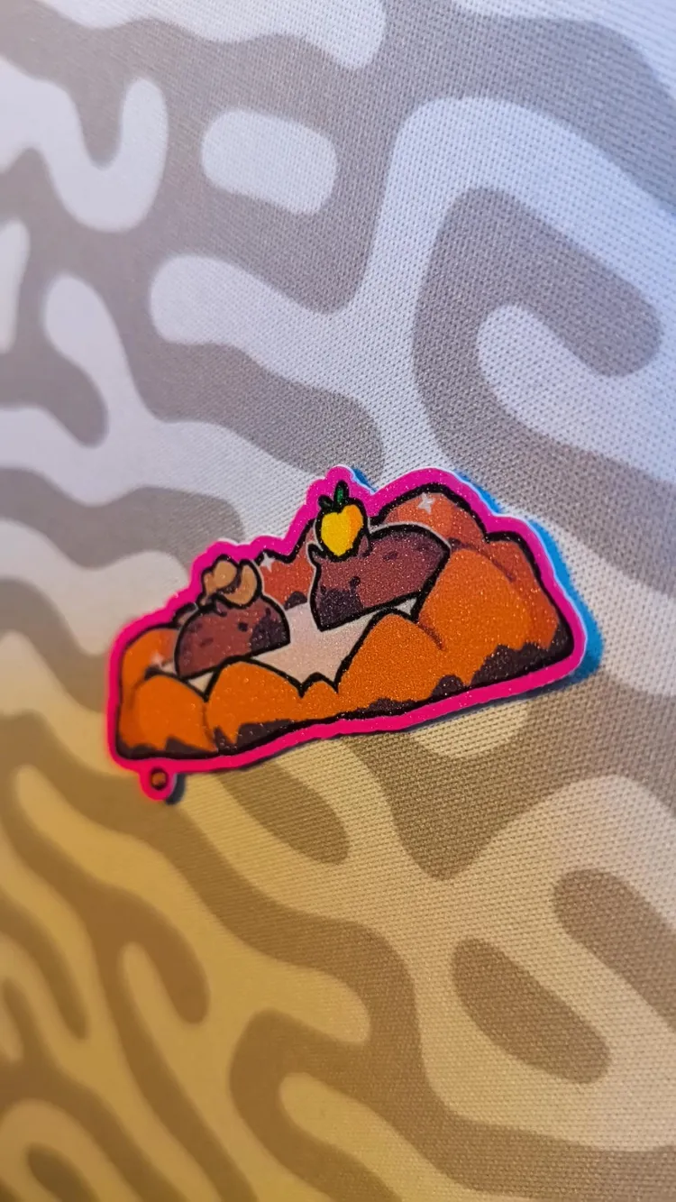 Peak: Capybara - Simli Sticker 