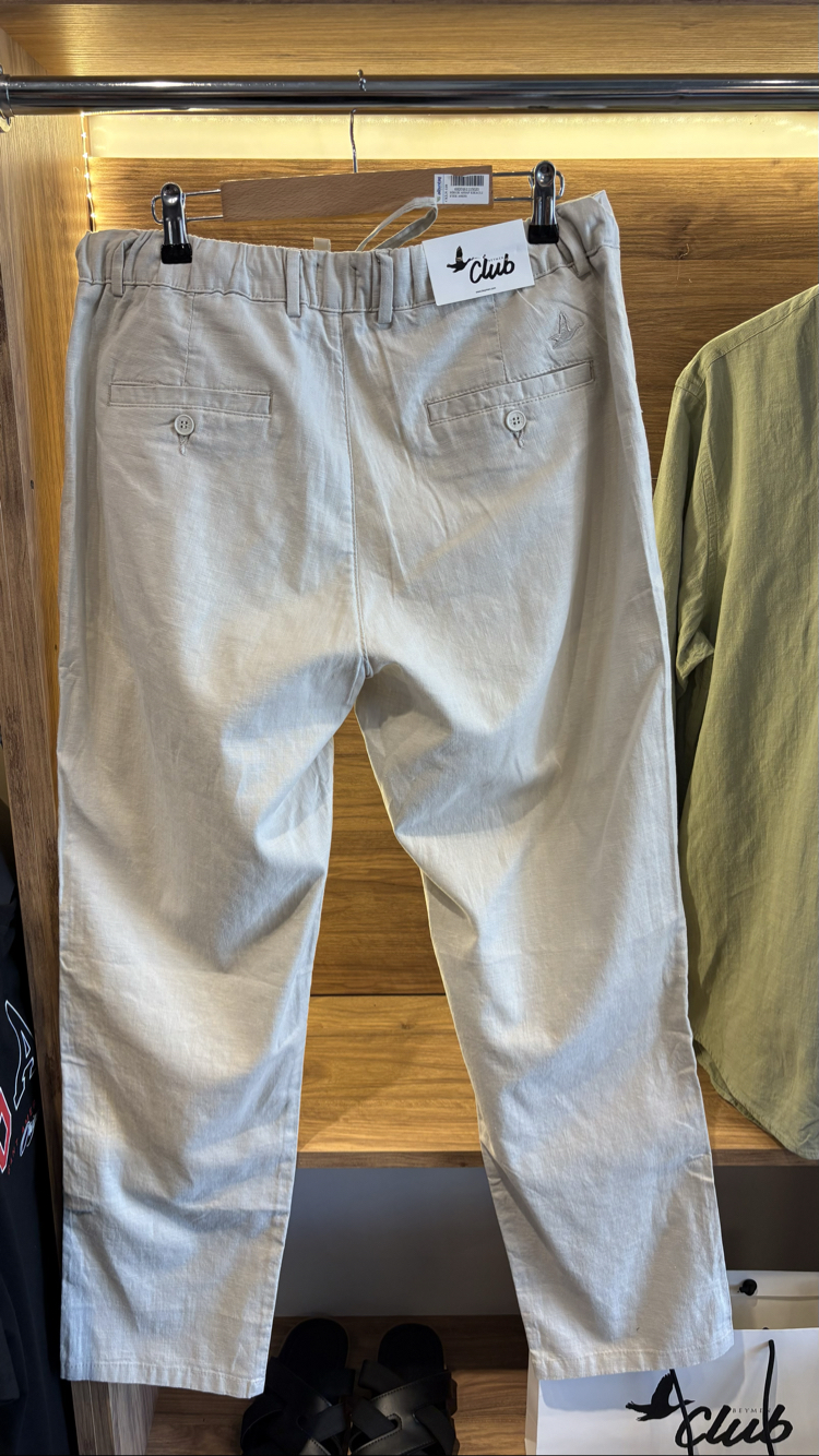 Beymen Club %100 keten pantolon (Krem)