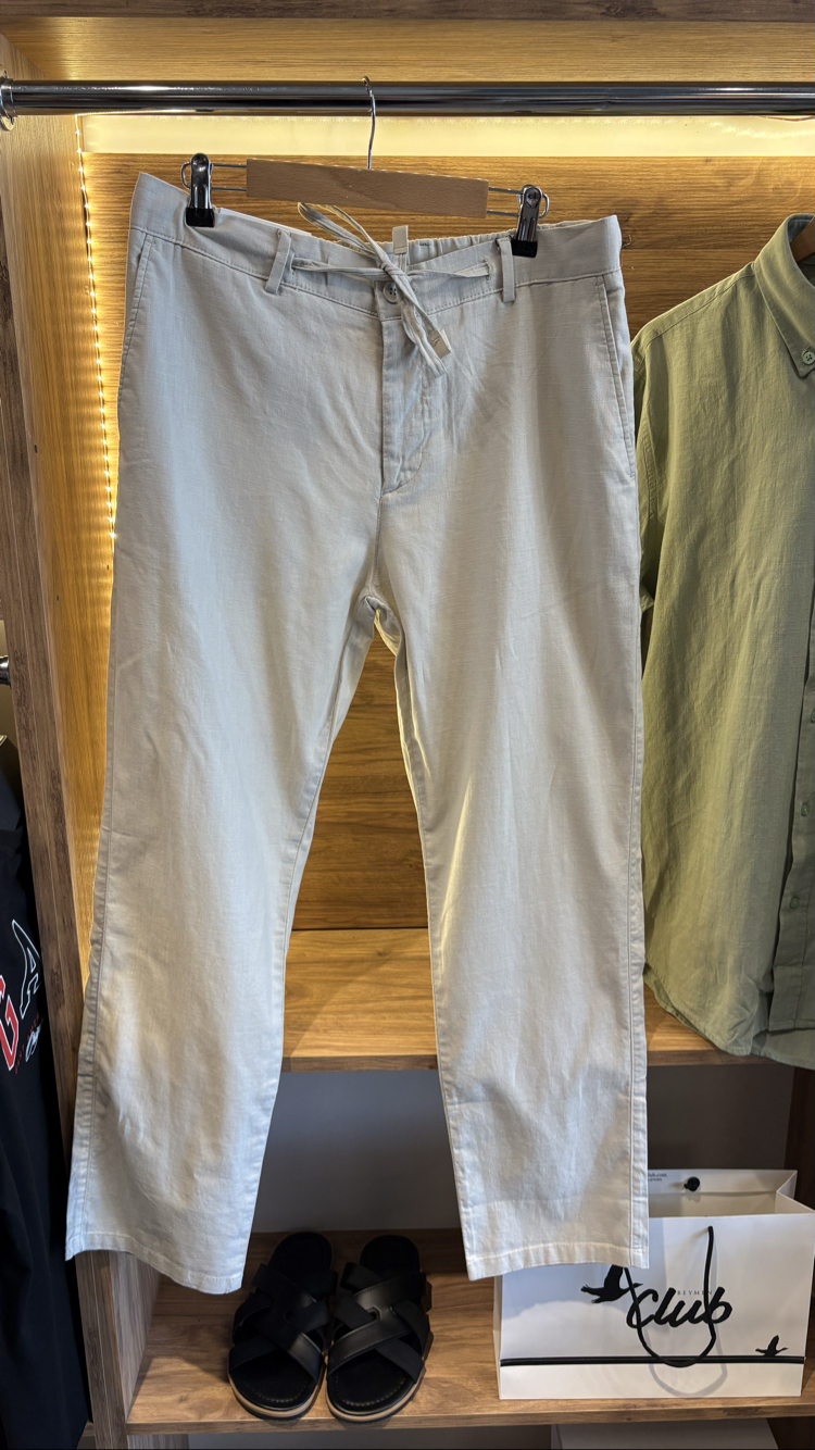 Beymen Club %100 keten pantolon (Krem)