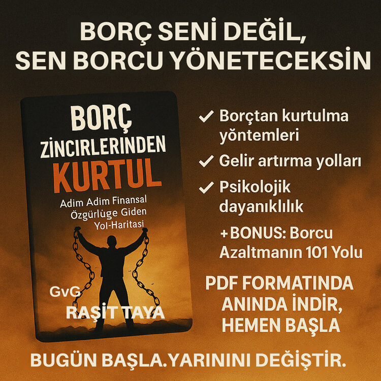 Borç Zincirlerinden Kurtul – PDF E-Kitap | Adım Adım Borçsuz Yaşam Rehberi