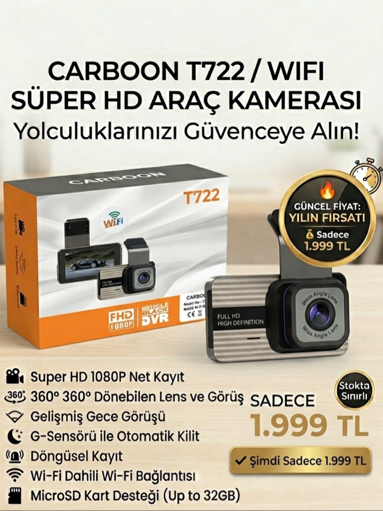 Ultra Net Araç İçi Kamera