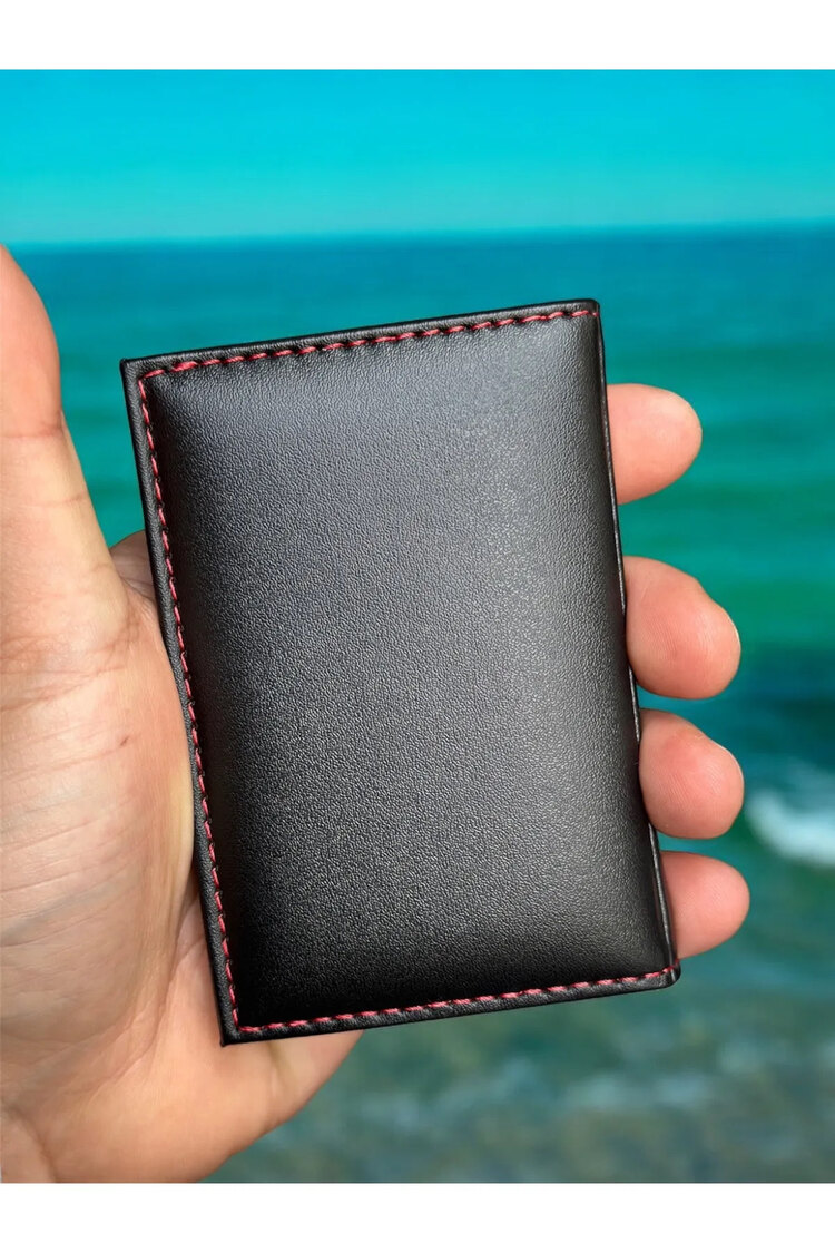 Minimalist Kartlık Cüzdan 10 Kart Bölmeli Yeni Moda Kartlık Cüzdan