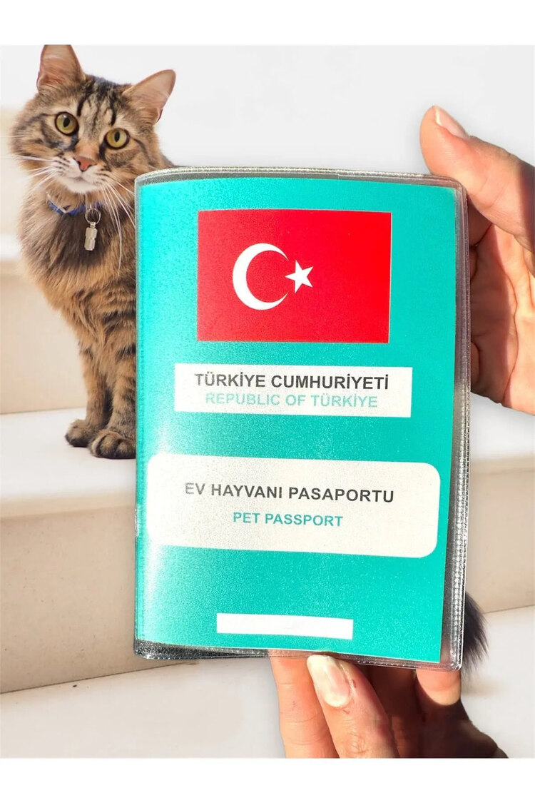 Şeffaf Pet Pasaport Kabı Kılıfı Su Geçirmez Evcil Hayvan Pasaport