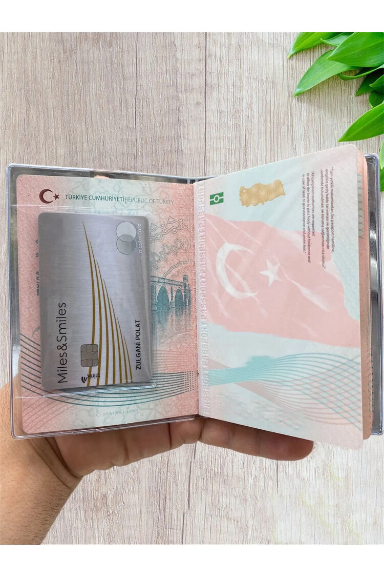 2 Adet Su Geçirmez Şeffaf Pasaport Kılıfı Pasaport Kabı Üniversal Model 2 Li