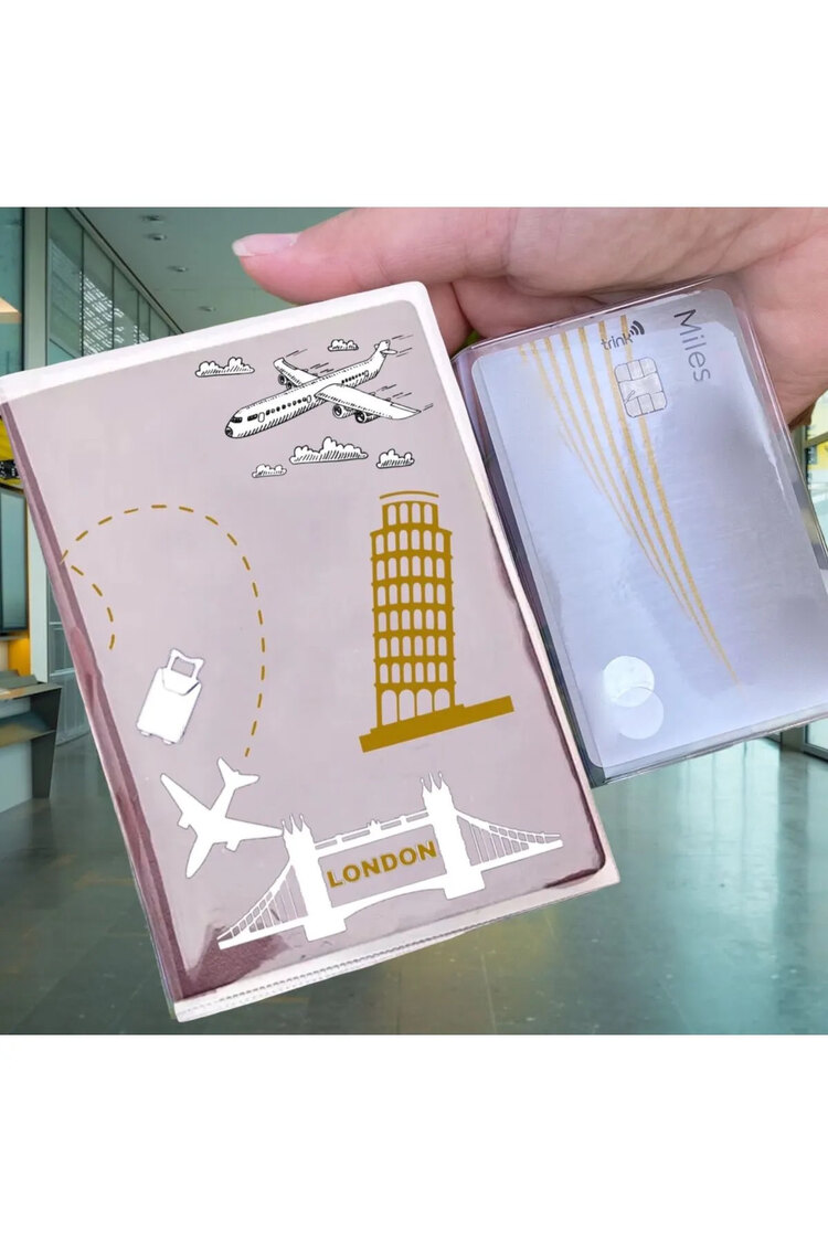 2 Adet Su Geçirmez Şeffaf Pasaport Kılıfı Pasaport Kabı Üniversal Model 2 Li