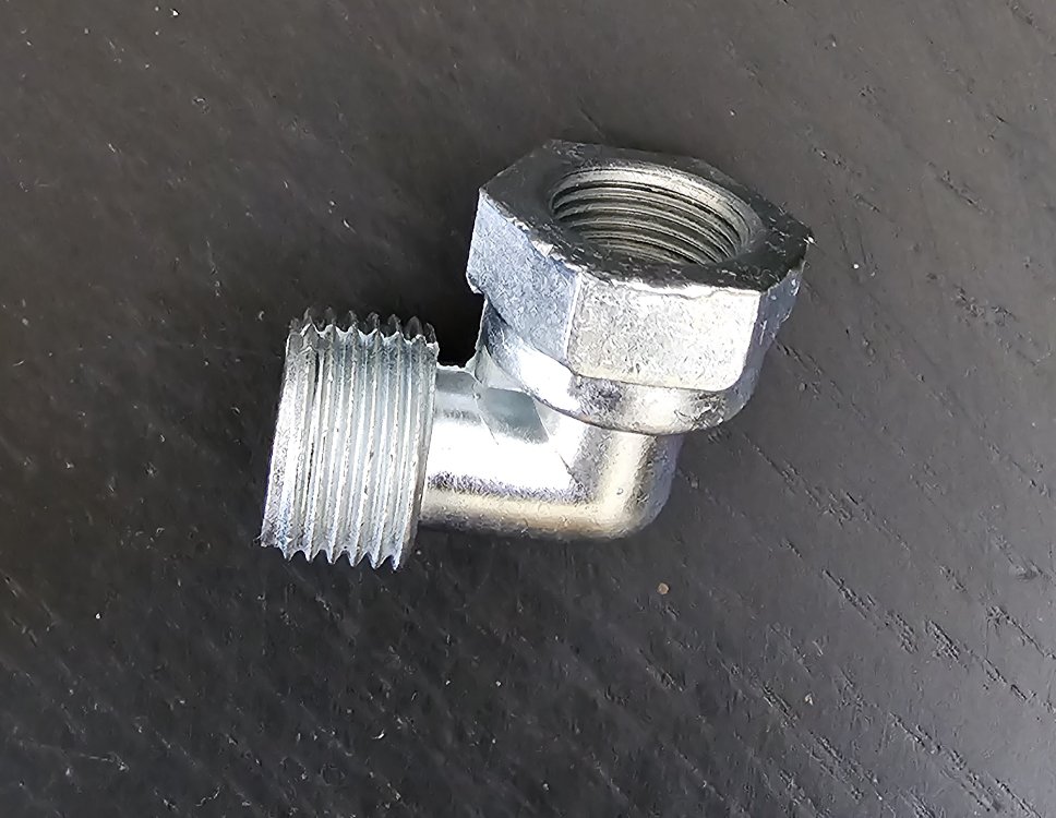 100 Adet 1/4" Doğalgaz Ocak Dirseği (90° L Bağlantı)