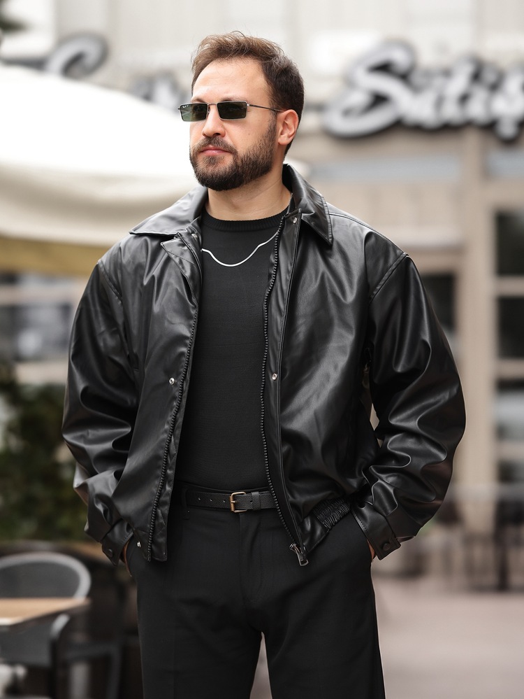 Oversize Deri Ceket