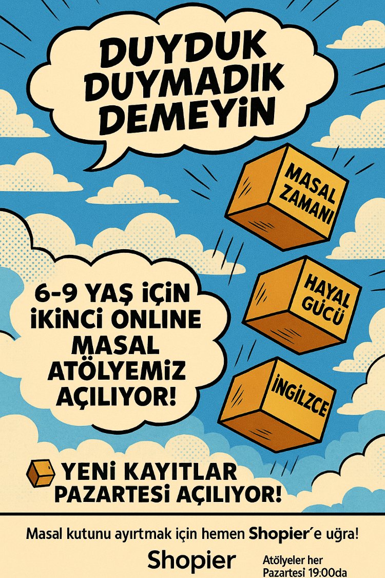 6-9 yaş online Masal Atölyesi