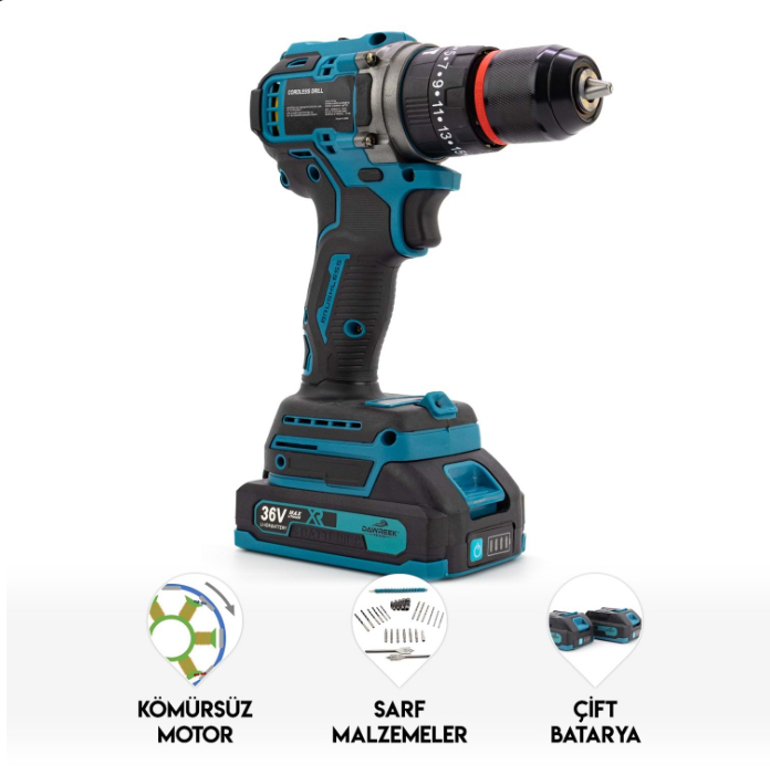 10mm Blue1 Kömürsüz Vidalama