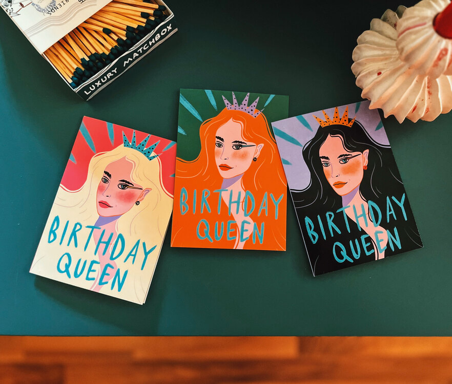 Birthday Queens (3’lü Kartpostal Seti)