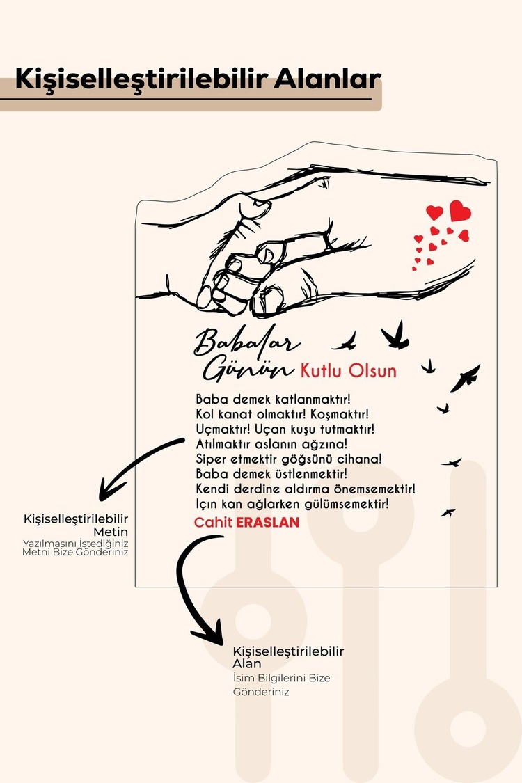 Babalar Gününe Özel Hediye Pleksi Seti, Kişiselleştirilebilir Özel Gün Pleksi Seti