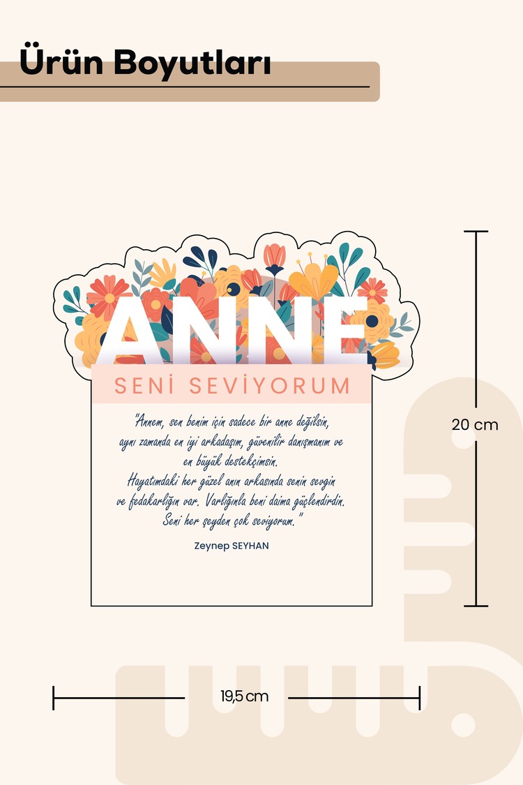 Anneler Günü Özel Hediye Pleksi Seti, Doğum Günü, Kişiselleştirilebilir Özel Pleksi Seti