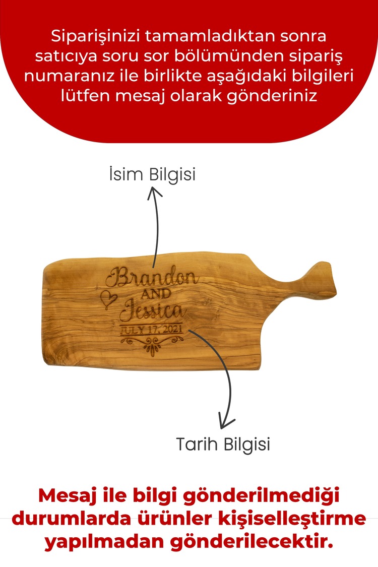 Kişiselleştirilebilir Sunum Kesme Tahtası, Zeytin Kesme Tahtası,İsme Özel Kesme Tahtası
