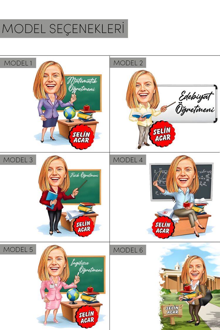 Öğretmenler Günü’ne Özel Porselen Karikatür Kupa - Özelleştirilebilir Kupa Bardak