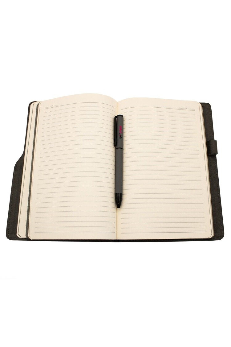 Kurumsal Firmalara Özel Baskılı Özelleştirilebilir, 5'li Deri Defter ve Metal Kalem Seti