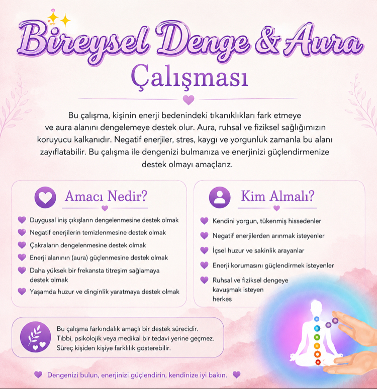 Reiki Bireysel Denge ve Aura Güçlendirme Danışmanlığı