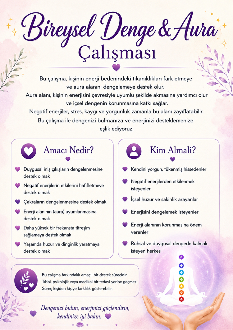 Reiki Bireysel Denge ve Aura Güçlendirme Danışmanlığı